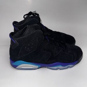 Nike Air Jordan Retro 6 Aqua Black GS Size 6.5 6.5Y Women's 8